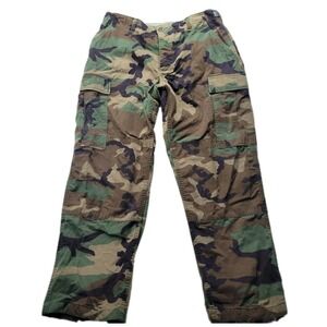 Military Pants Medium Short Combat Trousers  Woodland Camo Cargo US Army USGI